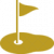 Golf goal spot - icon